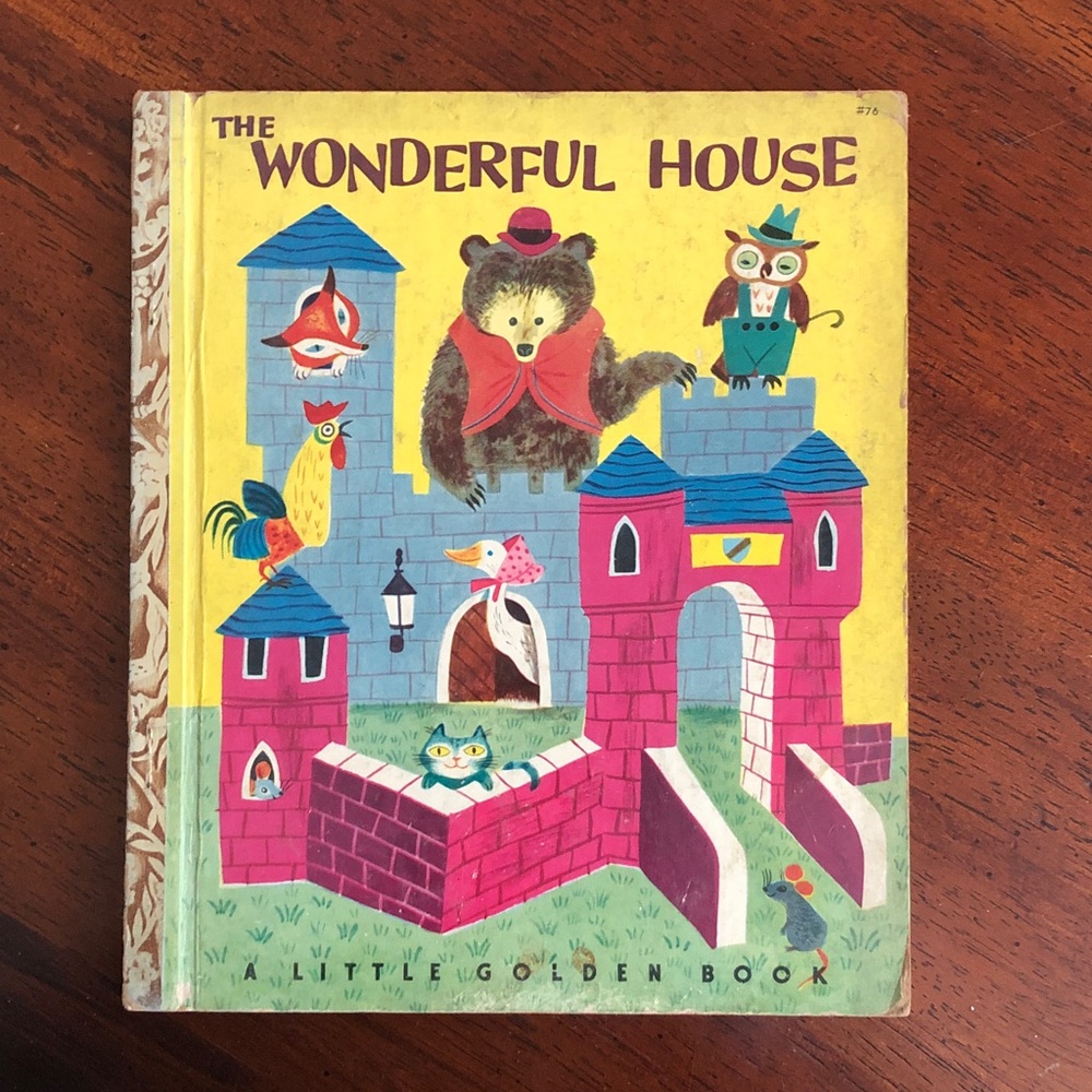 Vintage LITTLE GOLDEN BOOK The Wonderful House 1950